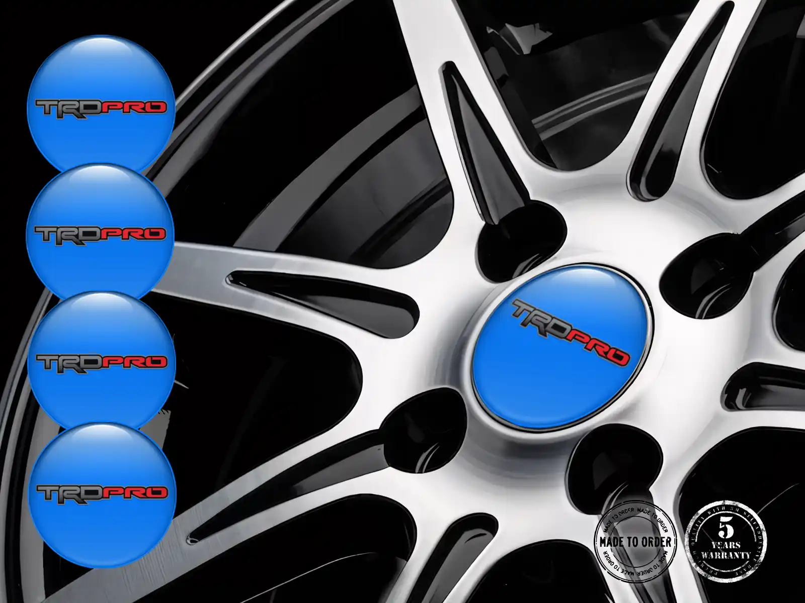 Toyota TRD Pegatinas Bombadas 3D Horizonte Racing Cuántico